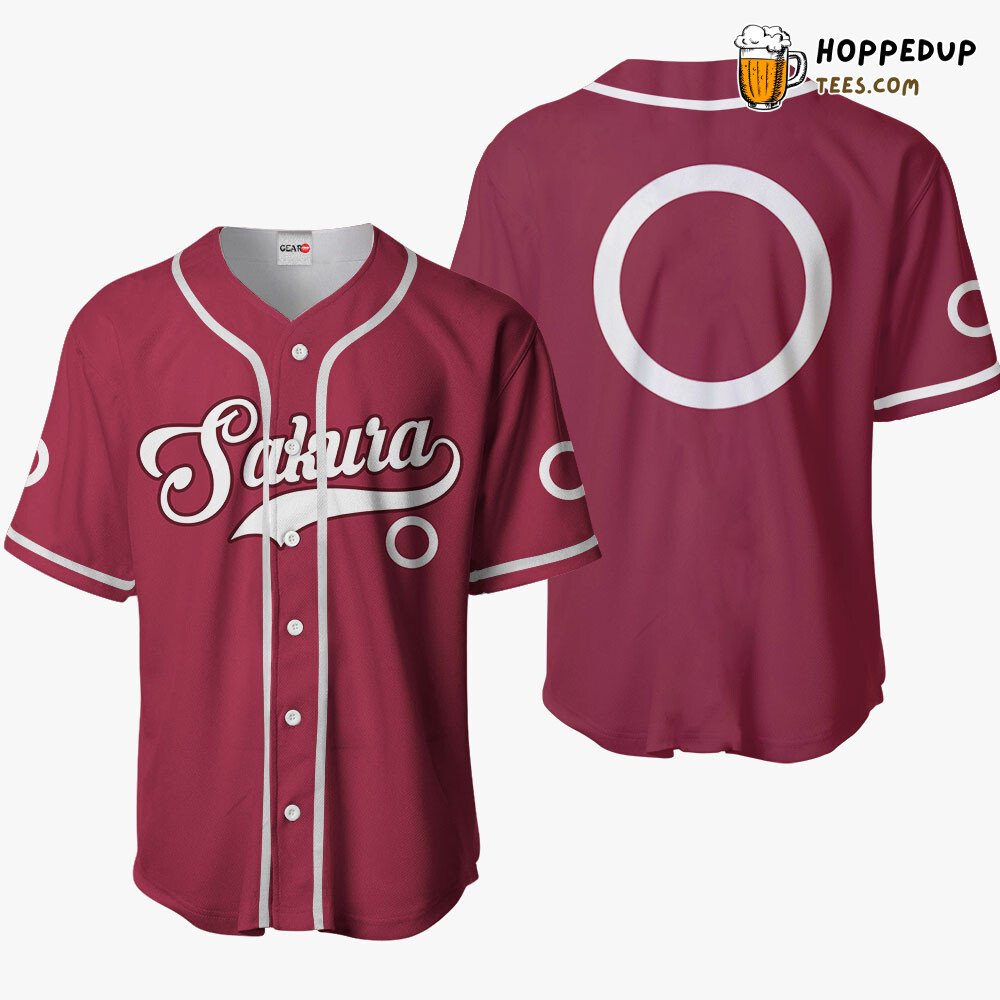Sakura Haruno Anime Baseball Jersey Shirt Unique Symbol Design Edition