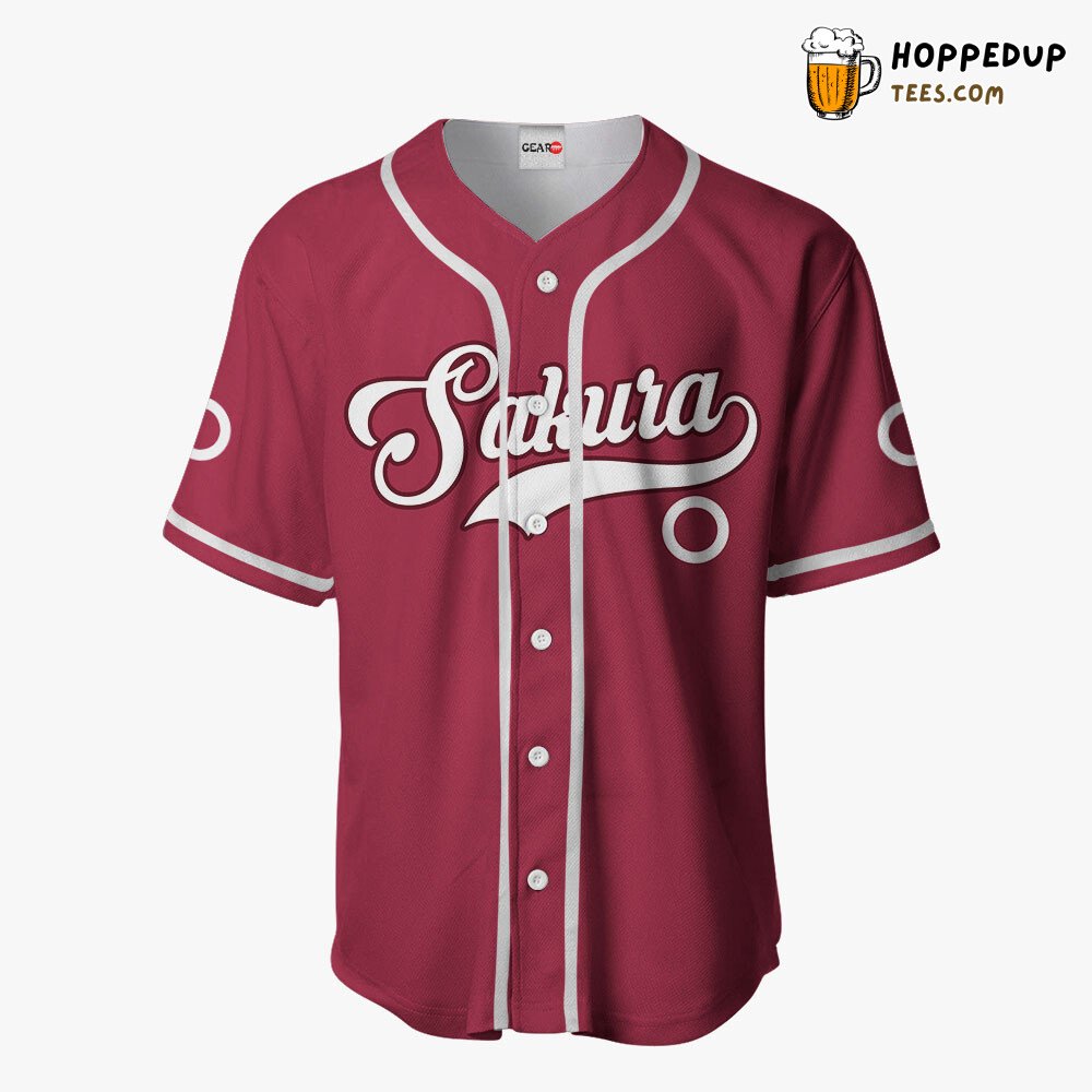Sakura Haruno Anime Baseball Jersey Shirt Unique Symbol Design Edition