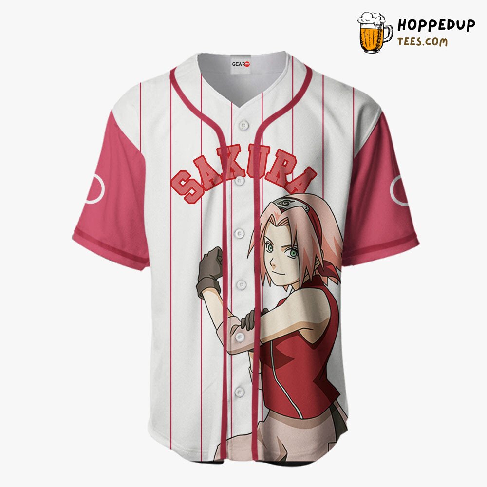 Sakura Haruno Distinctive Collection Design Baseball Jersey Unique Edition
