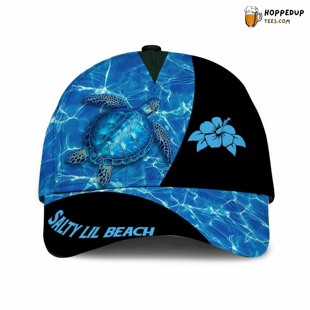 Salty Lil Beach Turtle Design 3D Full Print Classic Cap Hat Trend Salty Lil Beach Turtle Design 3D Full Print Classic Cap Hat Trend