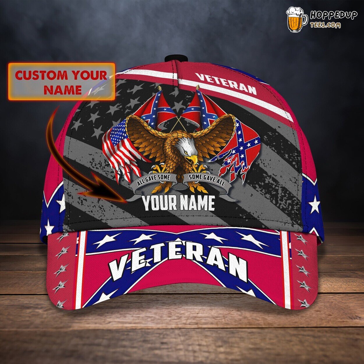 Salute to Texas Veterans Personalized 3D Classic Cap Unique Patriot Fit