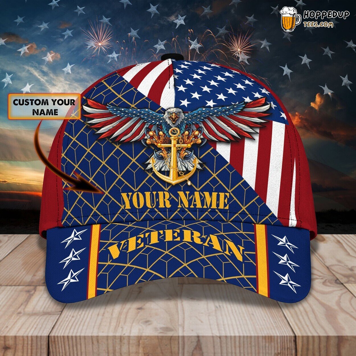 Salute to the Veterans Personalized 3D Classic Cap Pride