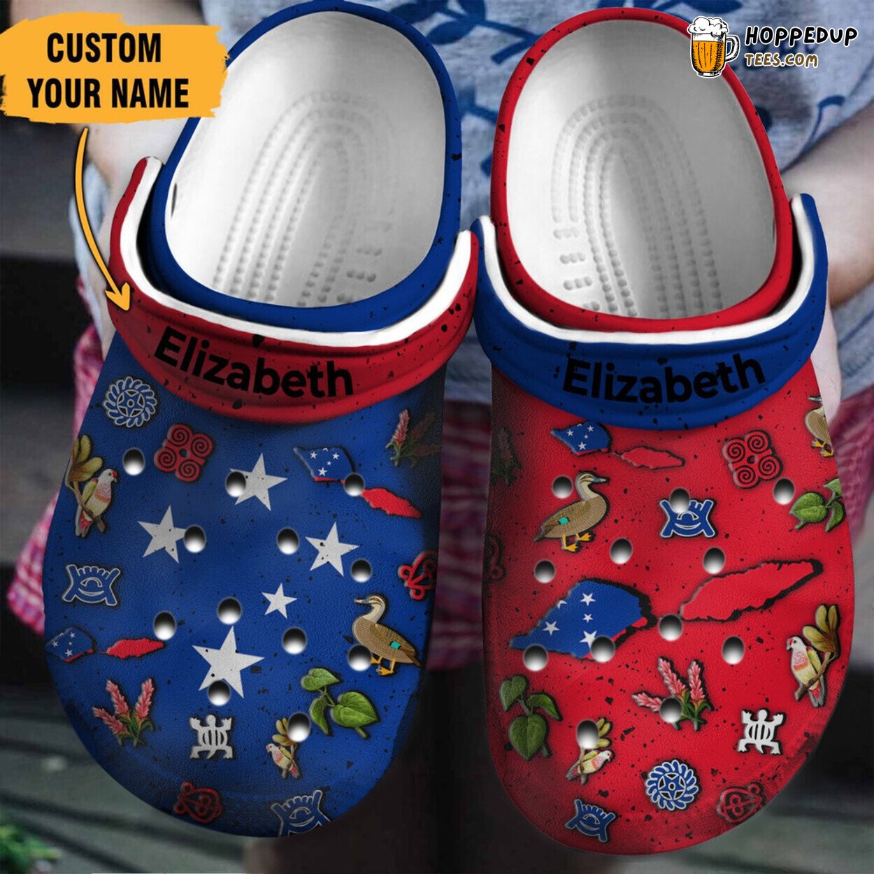 Samoa Flag Symbols Themed Classic Water Rubber Clog Shoes Comfy National Pride