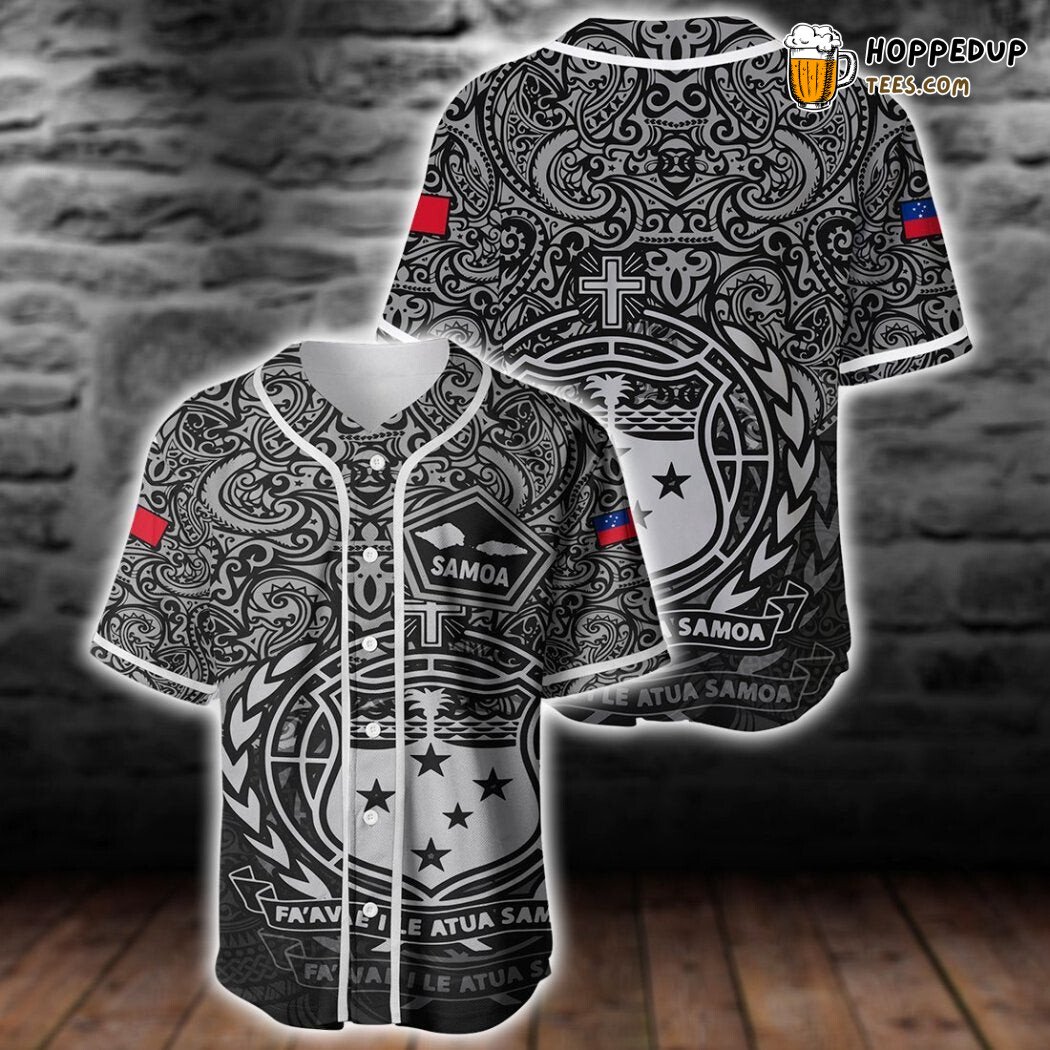 Samoa Polynesian Pride Of Samoa Baseball Tee Jersey Shirts 3D