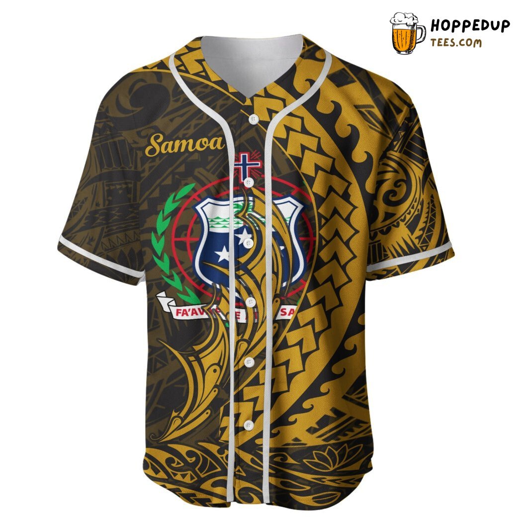 Samoan Wings Style Cultural 3D Printed Baseball Jersey Proud
