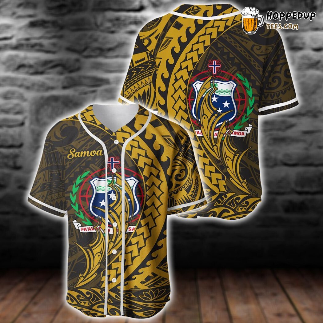 Samoan Wings Style Cultural 3D Printed Baseball Jersey Proud