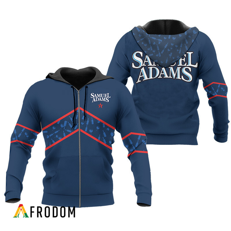 Samuel Adams Beer Blue Wine Pattern Hoodie HU