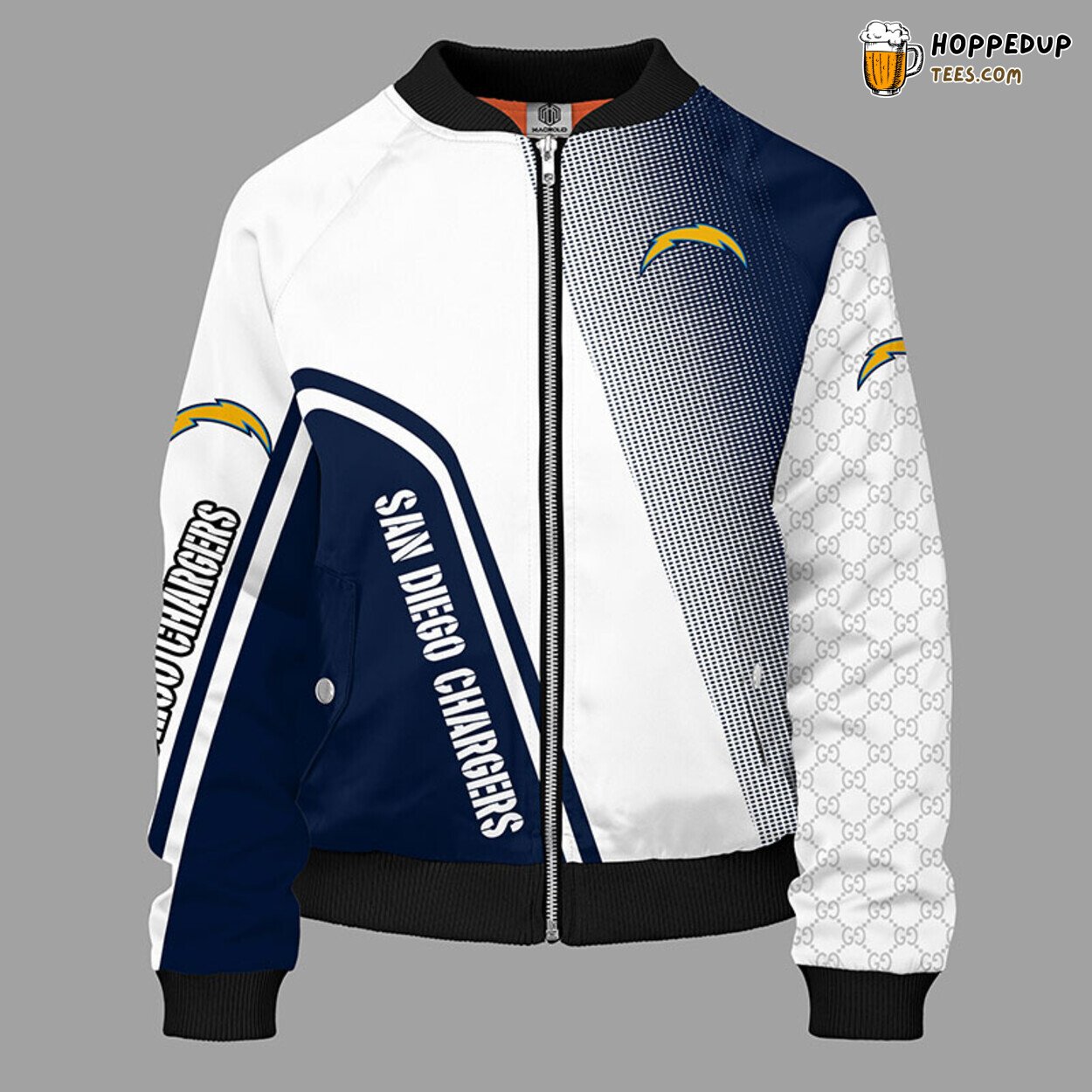 San Diego Chargers NFL Blue Bomber Jacket Distinctive Stylish Look
