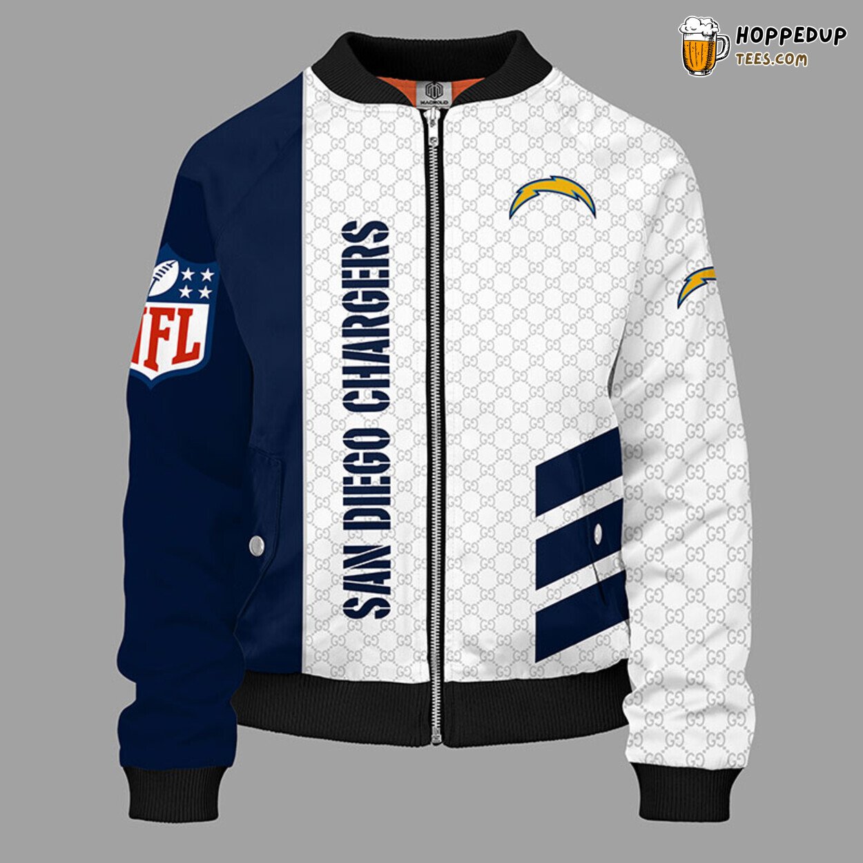 San Diego Chargers NFL Blue Unisex Bomber Jacket Distinctive Style