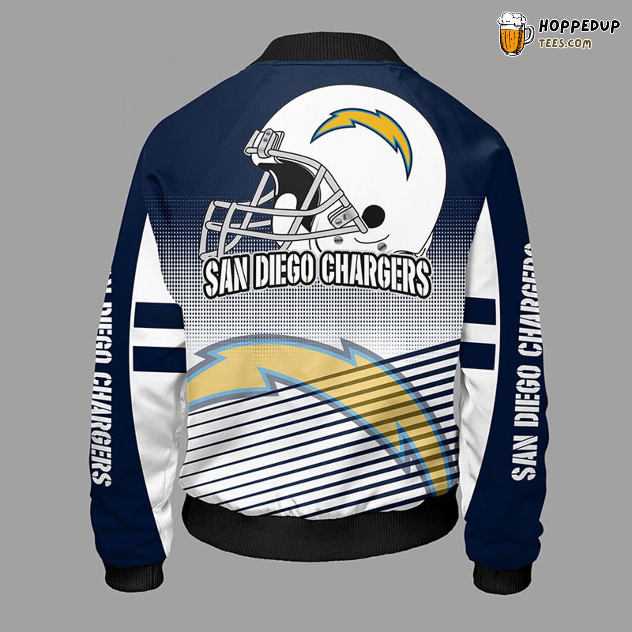 San Diego Chargers NFL Classic Blue Bomber Jacket Distinct Look