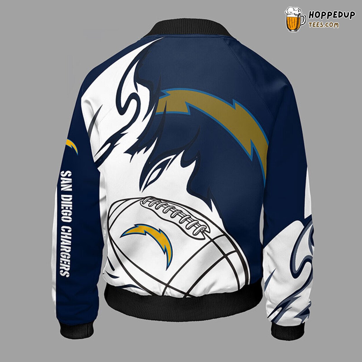 San Diego Chargers NFL Unisex Bomber Jacket Blue Distinct Theme