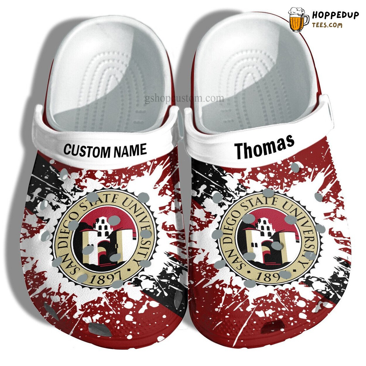 San Diego State University Graduation Custom Gift Croc Shoes