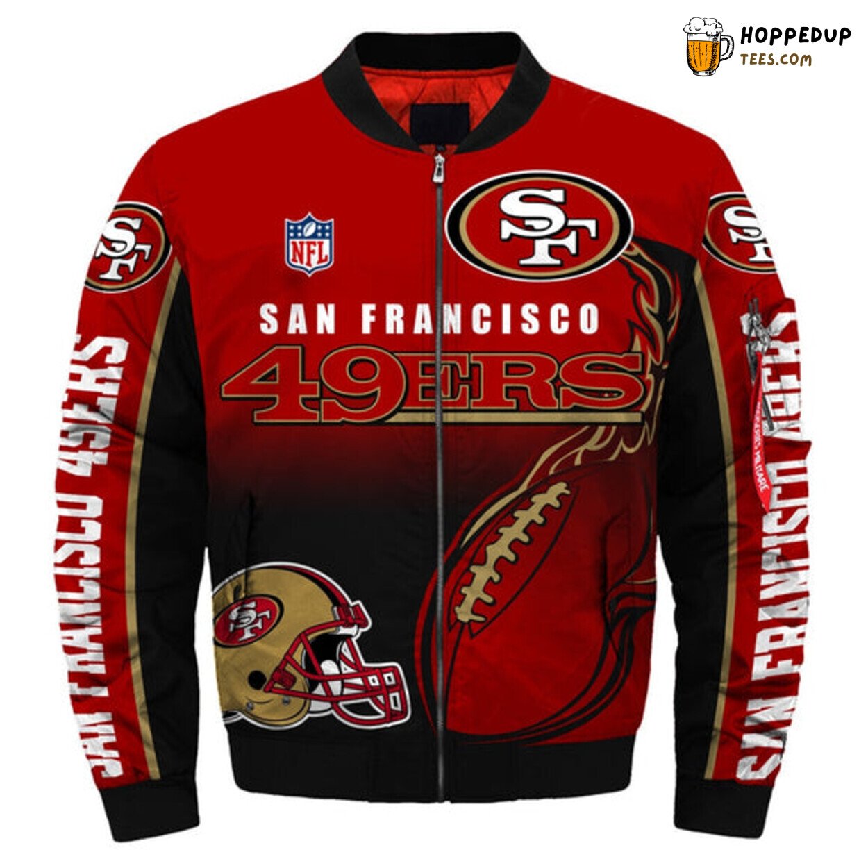 San Francisco 49ers 2019 NFL Custom Bomber Jacket Newest Design Edition