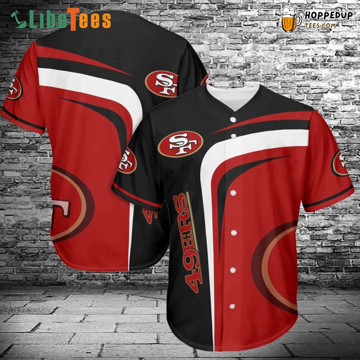 San Francisco 49ers Baseball Jersey Logo Simple Perfect Gifts For Your Loved Ones Jersey Shirt