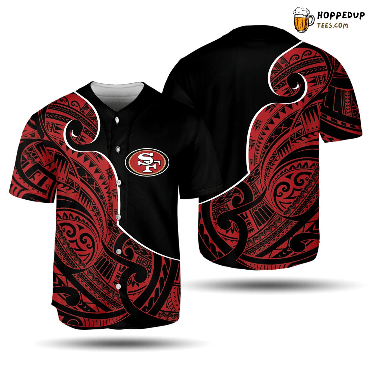 San Francisco 49ers Baseball Jersey Tribal Pattern Perfect Gifts For Your Loved Ones Jersey Shirt