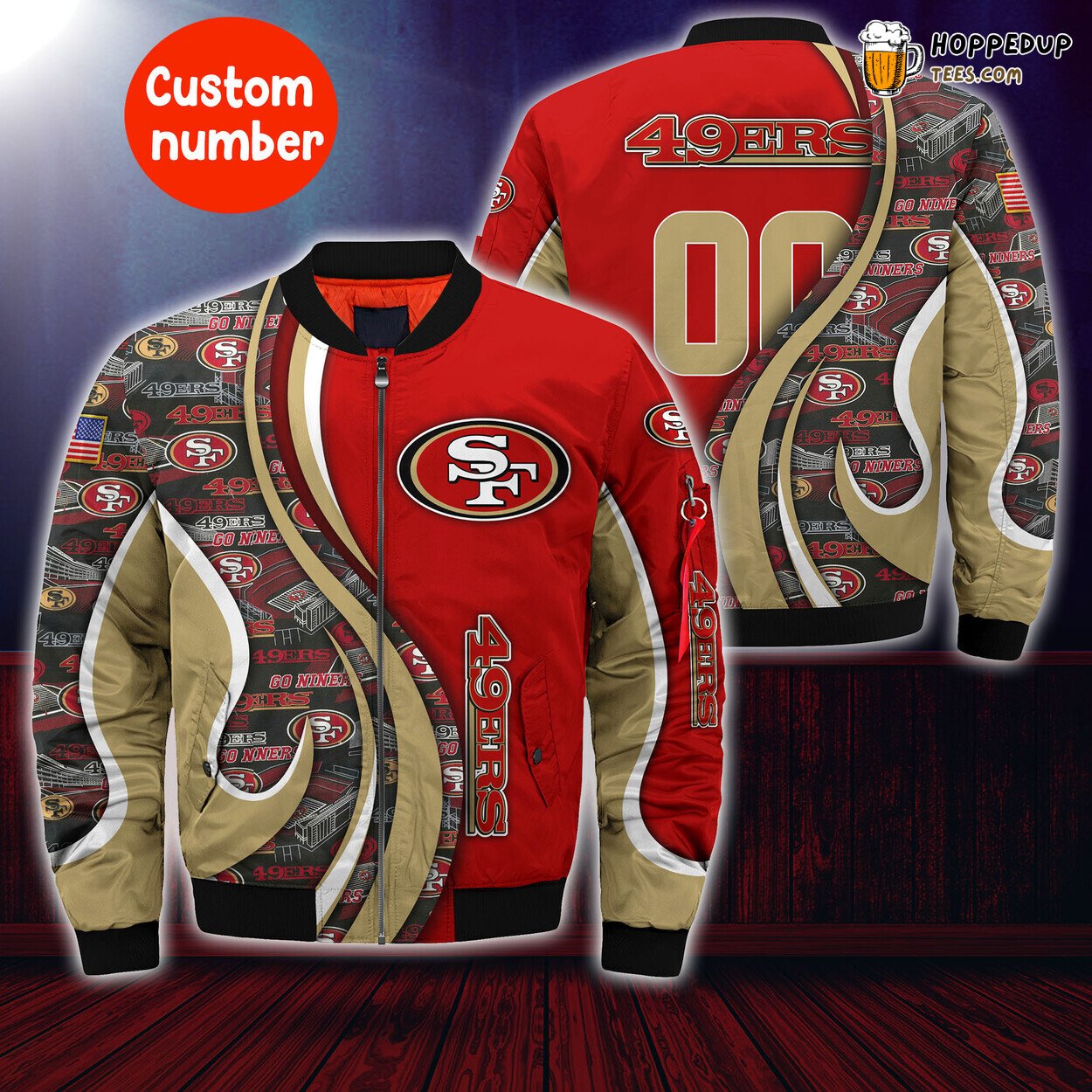 San Francisco 49ers NFL Custom Number Trending Bomber Jacket Unique