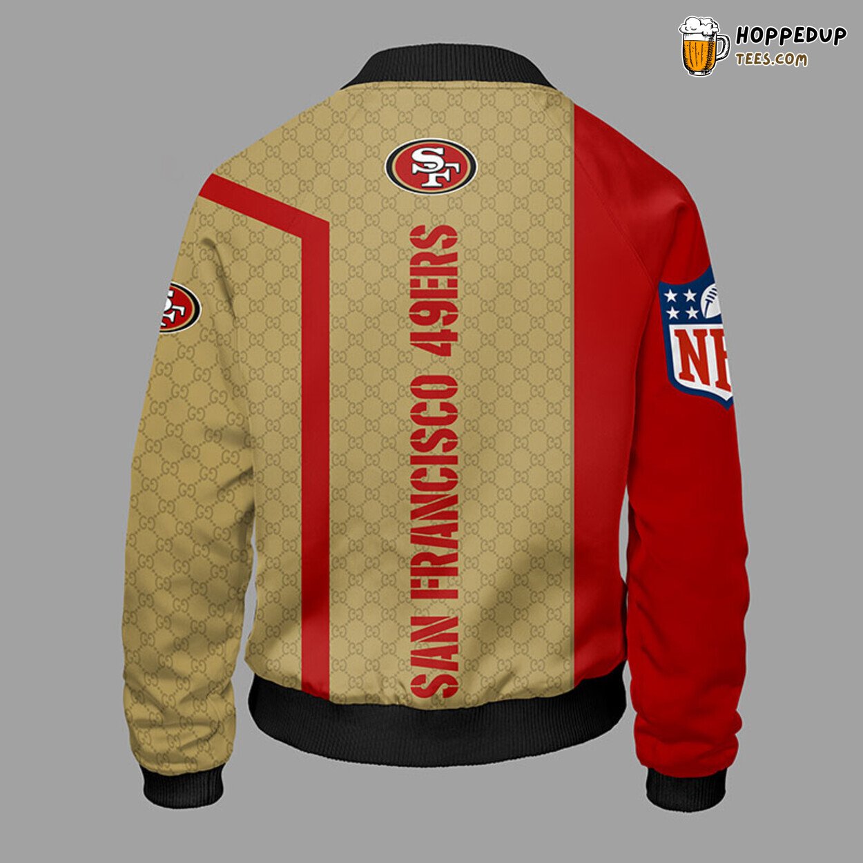 San Francisco 49ers NFL Red Unisex Distinct Bomber Jacket Style