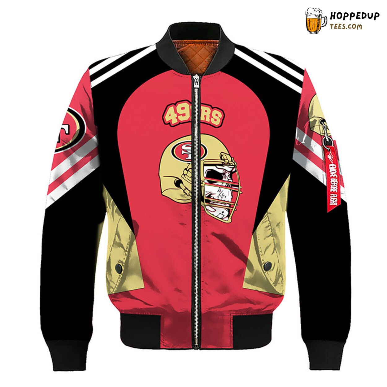 San Francisco 49ers NFL Skull Red Unique Bomber Jacket Theme