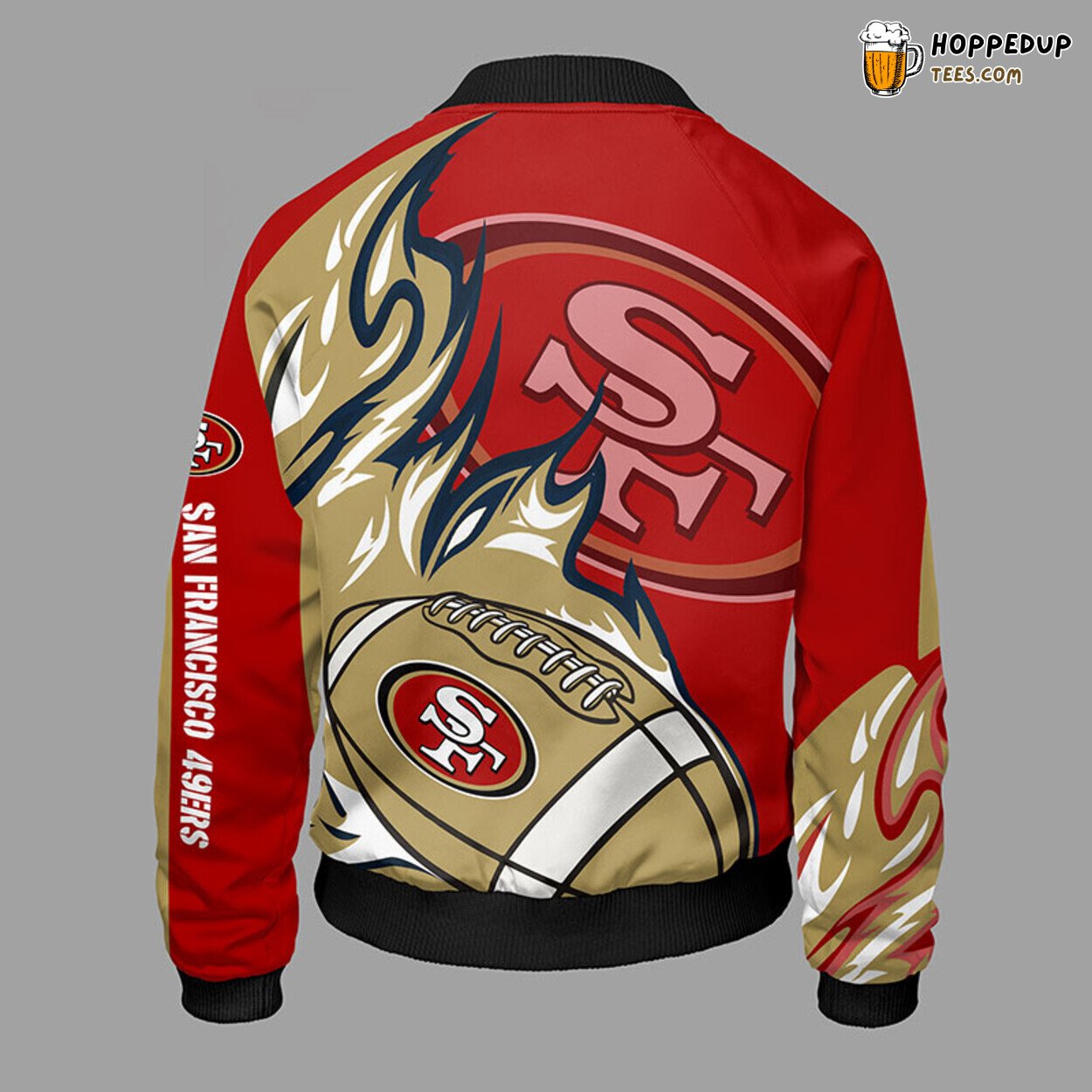 San Francisco 49ers NFL Unisex Red Bomber Jacket Signature Look