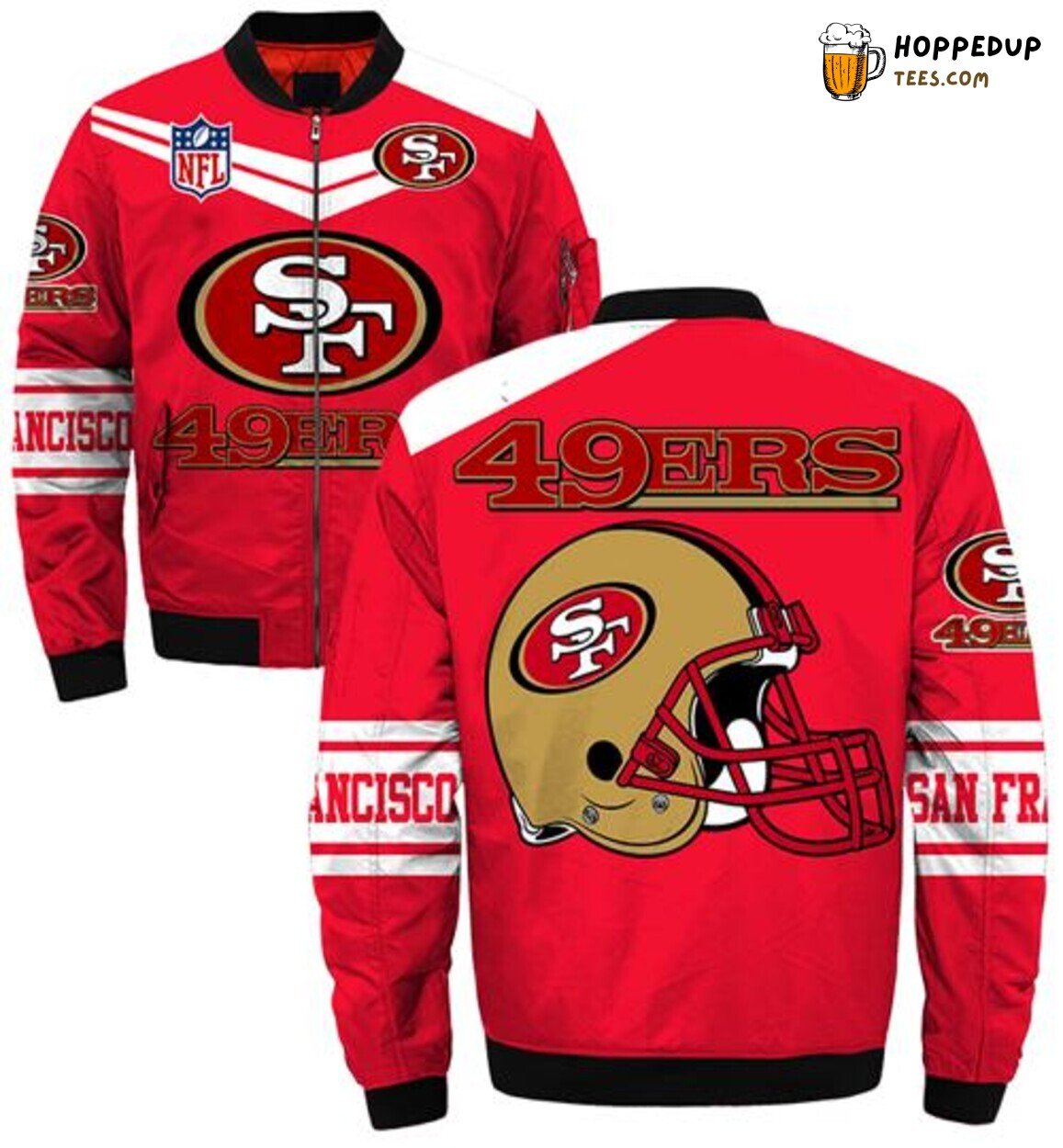 San Francisco 49ers Stylish Coat Bomber Jacket Men Exclusive Wear