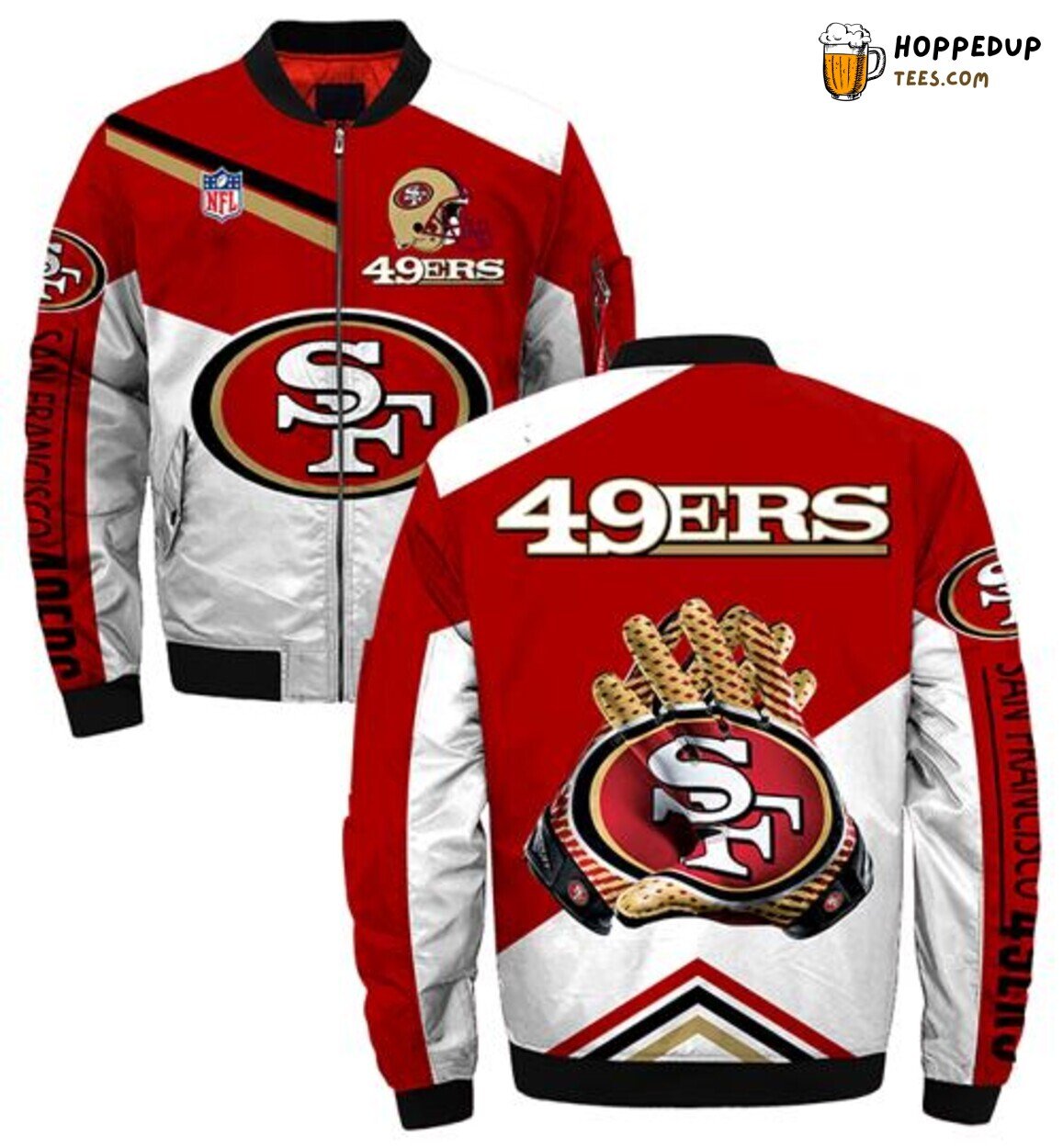 San Francisco 49ers Stylish Winter Coat Bomber Jacket Elite Design