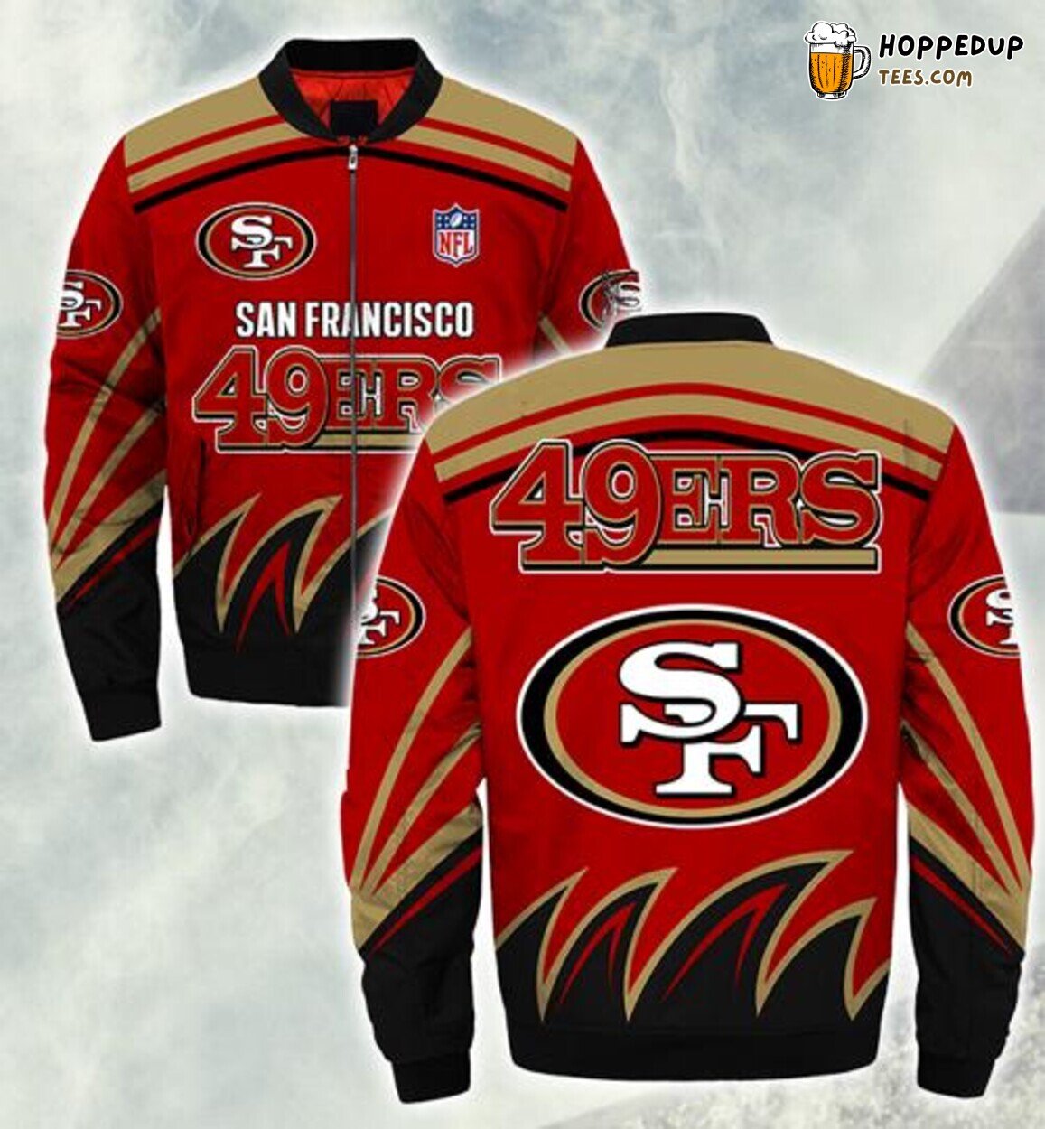 San Francisco 49ers Stylish Winter Coat Bomber Jacket Men Wear