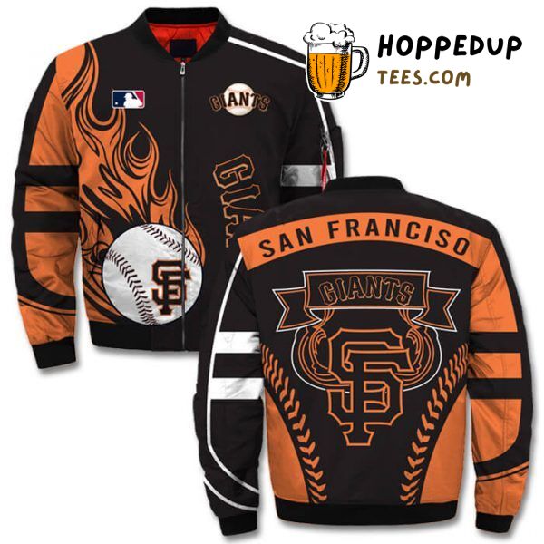 San Francisco Giants Athletic Bomber Jacket with Printful 3D Design