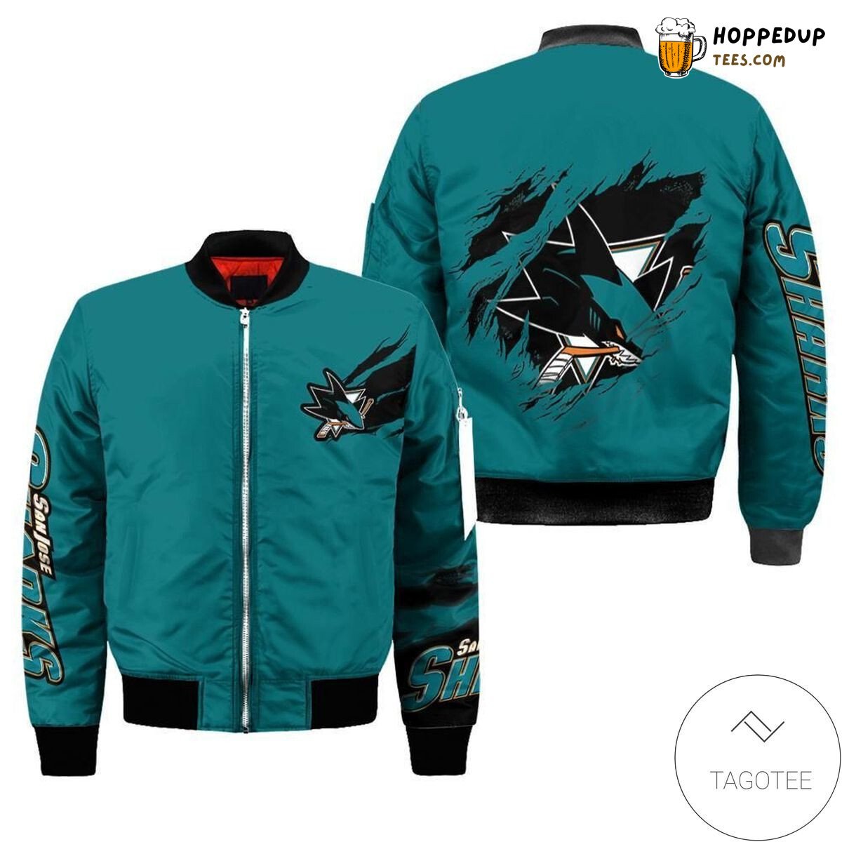 San Jose Sharks NHL Dedicated Fan Edition Bomber Jacket Statement