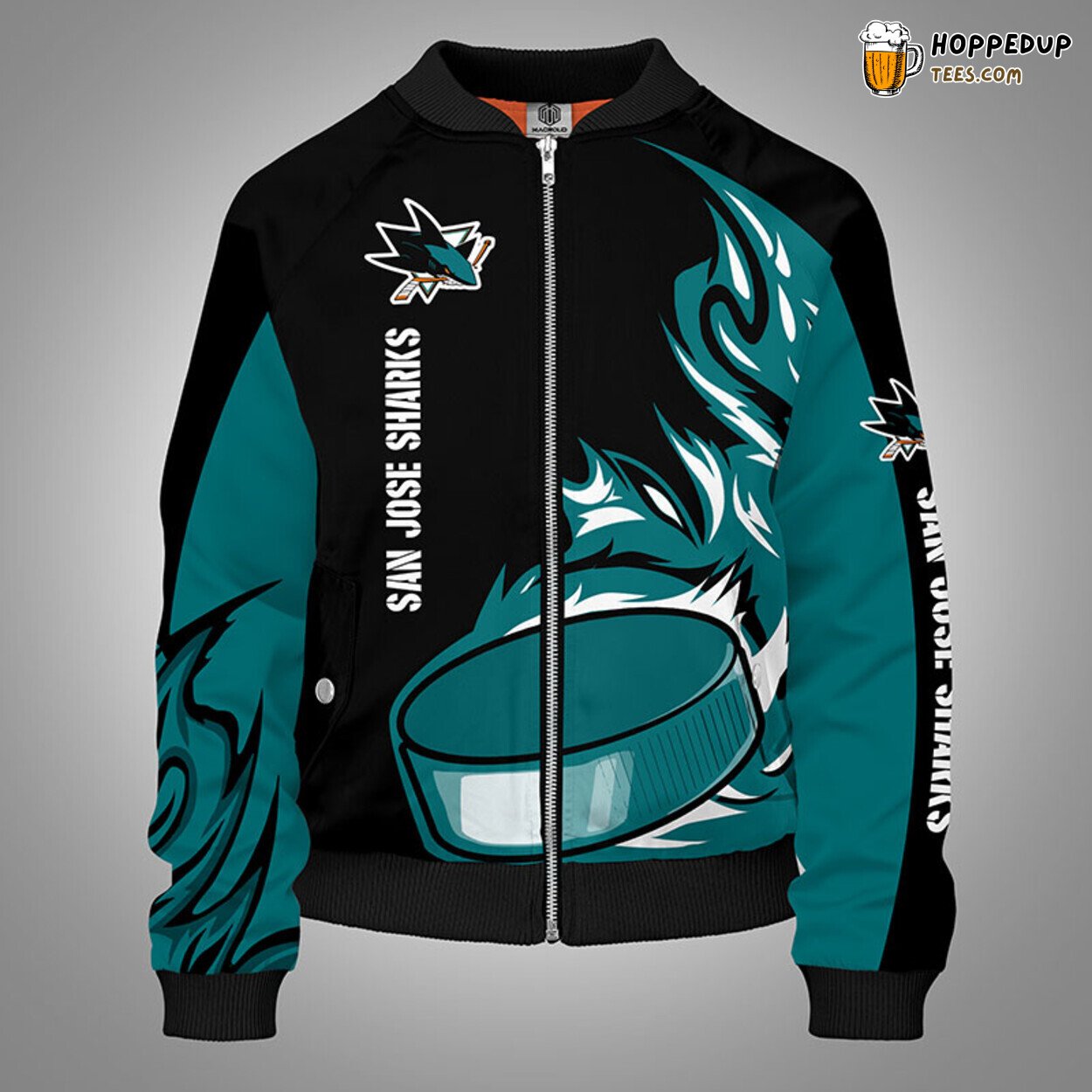 San Jose Sharks NHL Exclusive Green Bomber Jacket Unique Design Look