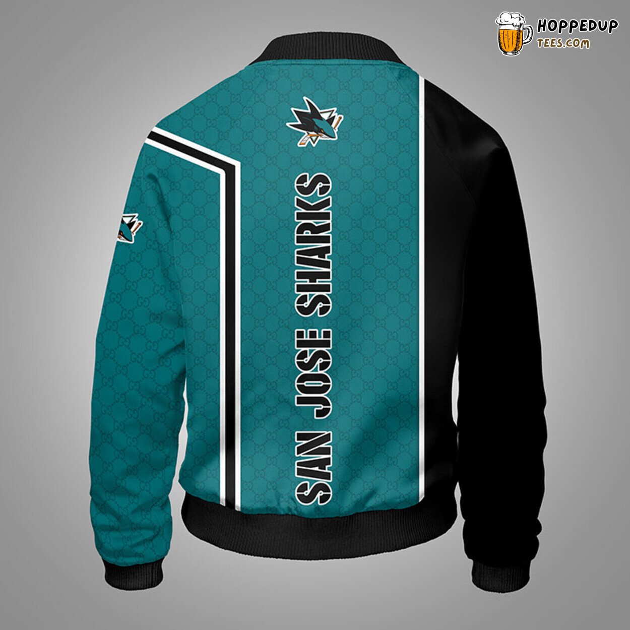 San Jose Sharks NHL Green Stylish Unique Bomber Jacket Collection Look