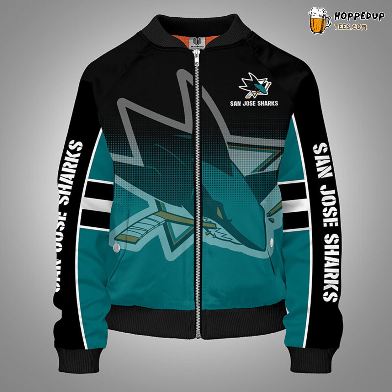 San Jose Sharks NHL Green Unisex Bomber Jacket Distinct Stylish Theme