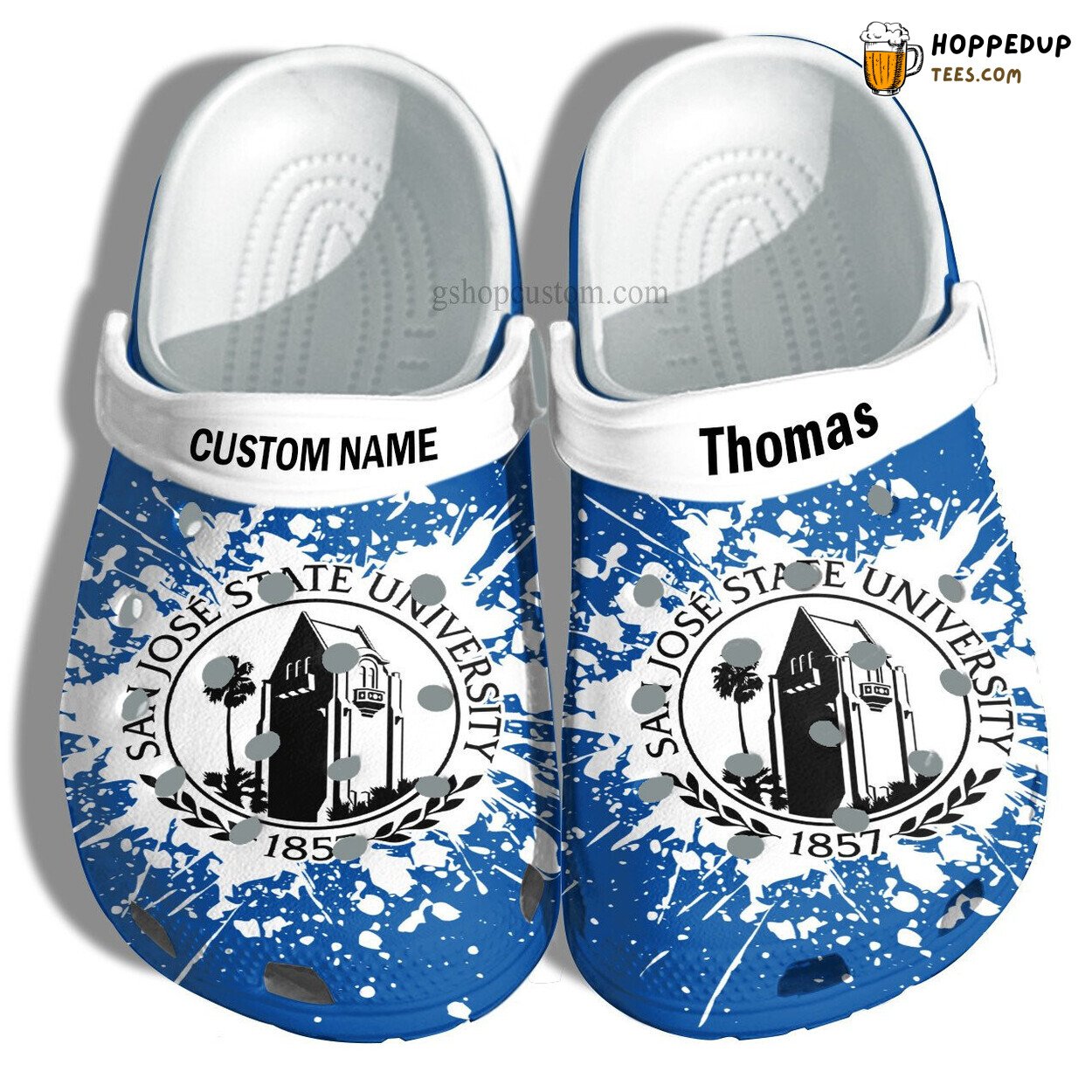 San Jose State University Graduation Customized Gift Croc Shoes