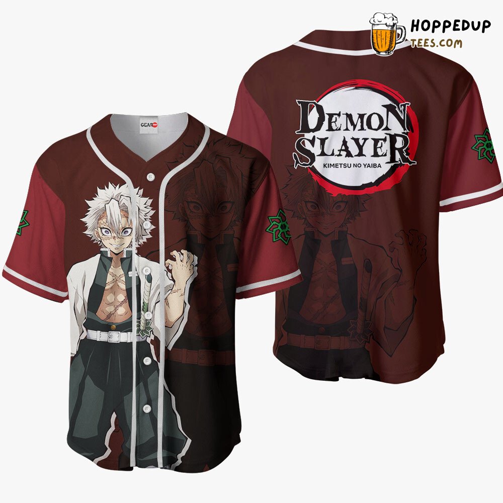 Sanemi Shinazugawa Unique Anime Baseball Jersey Distinctive Collection Sanemi Shinazugawa Unique Anime Baseball Jersey Distinctive Collection