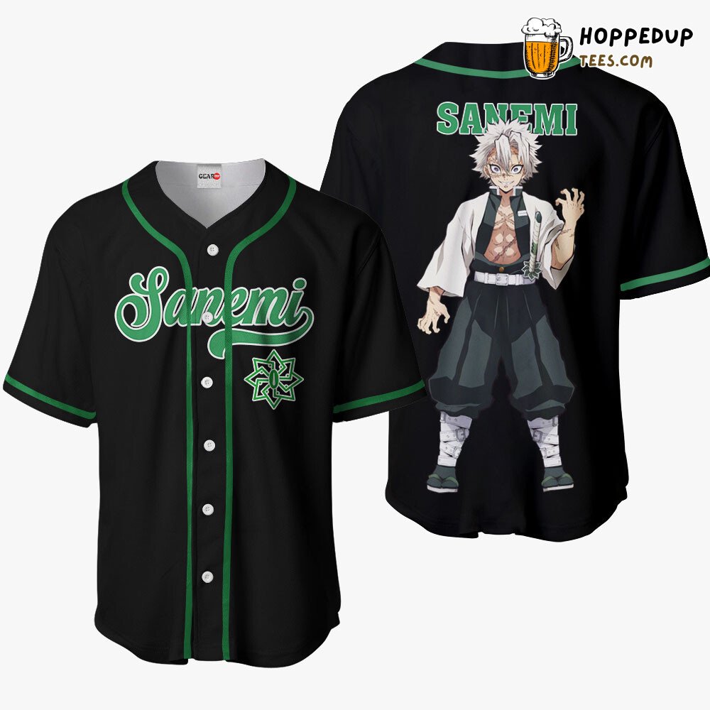 Sanemi Unique Style Anime Baseball Jersey Shirt Distinctive Edition