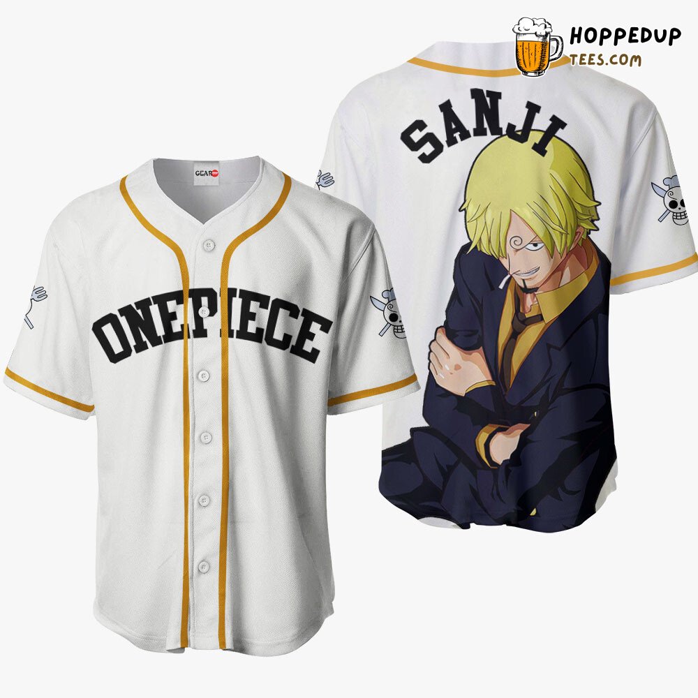 Sanji Distinctive Unique Design Baseball Jersey Collection Edition Style Sanji Distinctive Unique Design Baseball Jersey Collection Edition Style