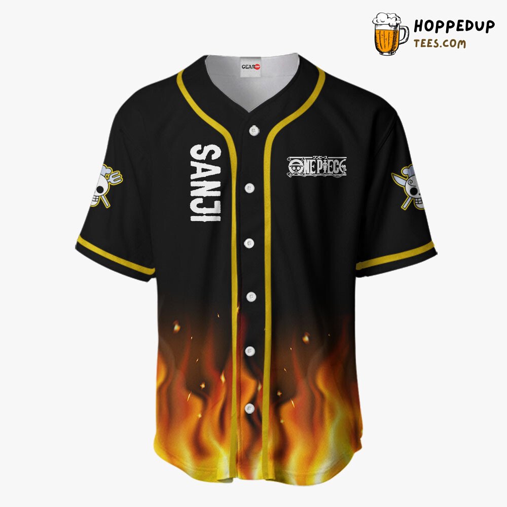 Sanji Vinsmoke OP Unique Anime Design Baseball Jersey Distinctive Style