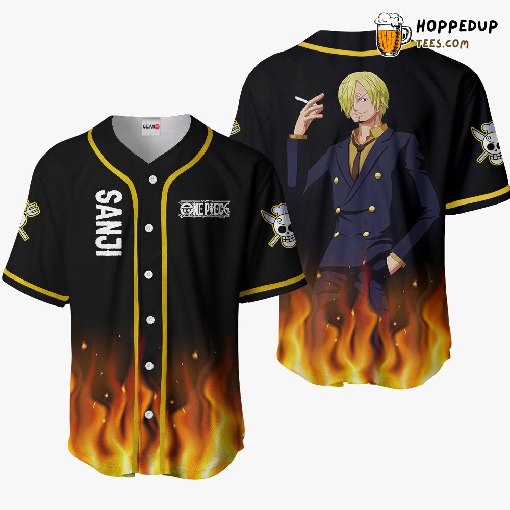 Sanji Vinsmoke OP Unique Anime Design Baseball Jersey Distinctive Style
