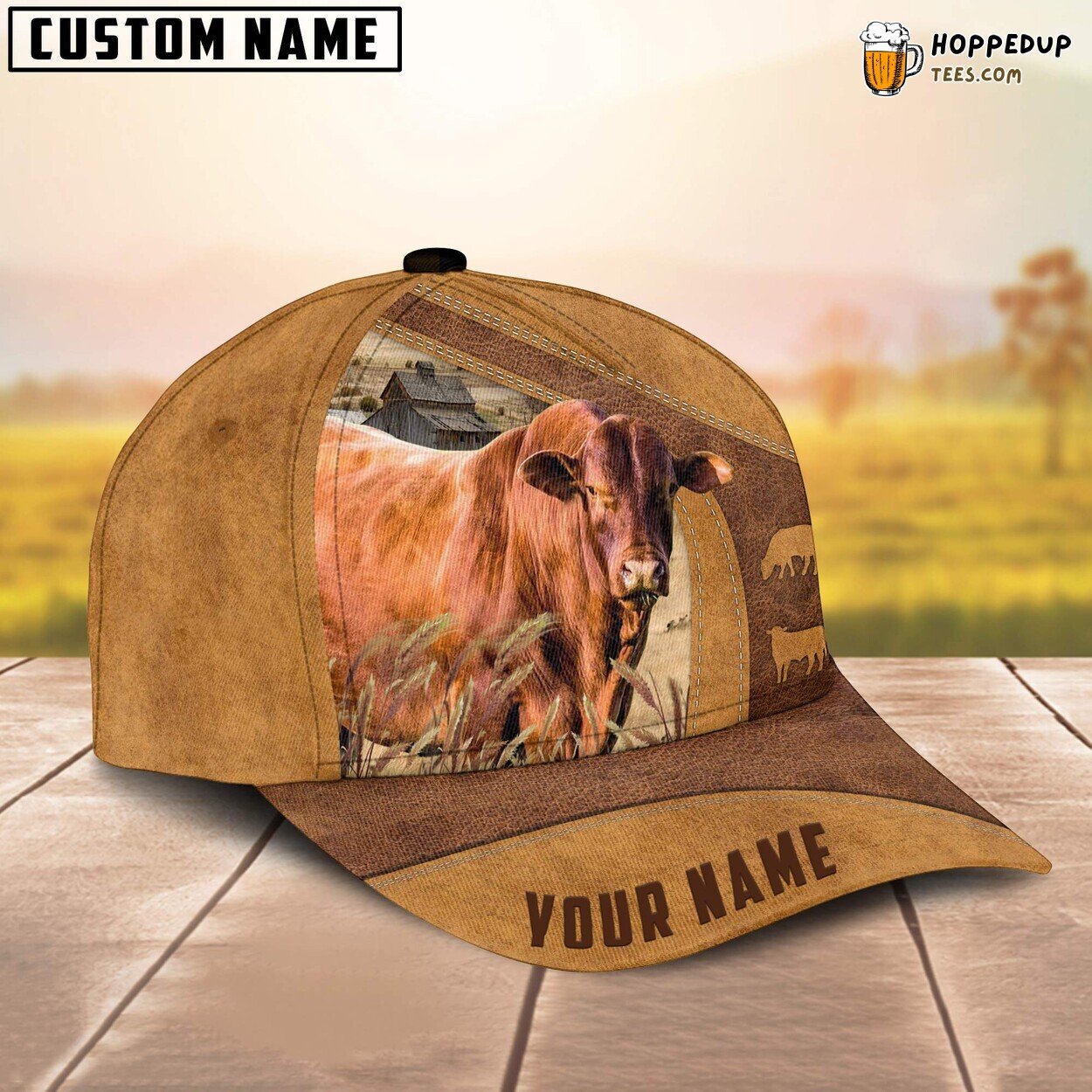 Santa Gertrudis Custom Name Farm Baseball Cap Passionate Farmer Lover
