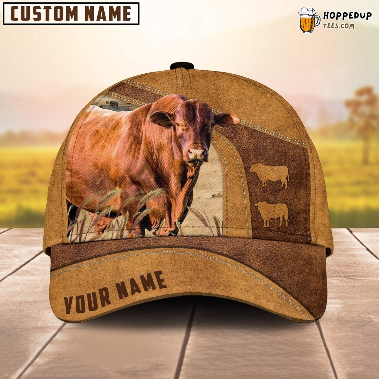 Santa Gertrudis Personalized Baseball Cap 3D Print Farm Lovers Animal