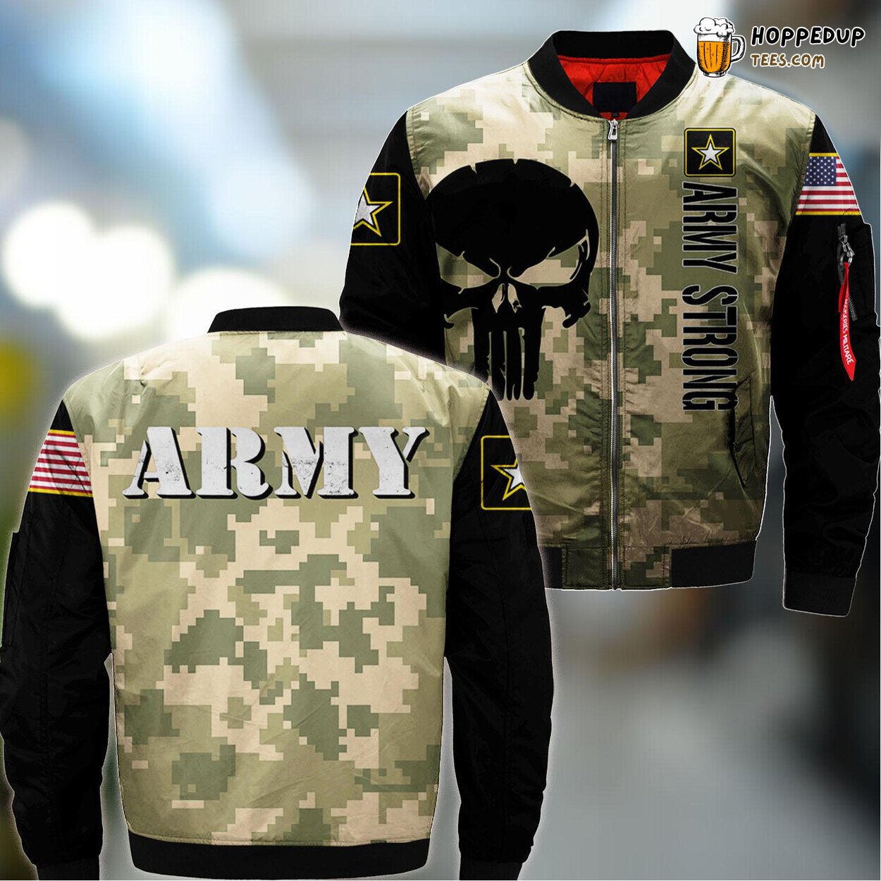 Sapper Army Vintage Infantry Ranger Apfu Premium Bomber Jacket