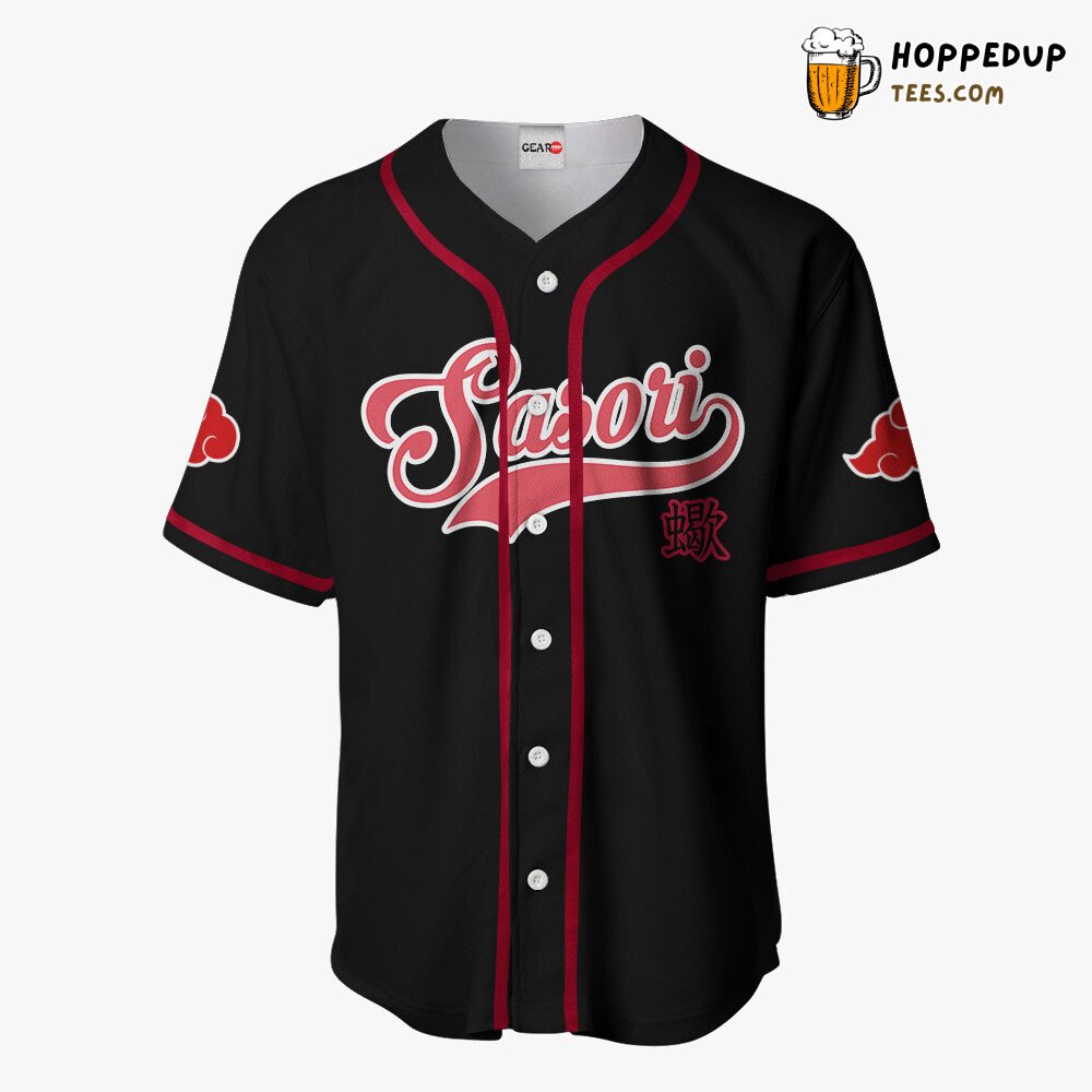 Sasori Anime Baseball Jersey Shirt with Distinctive Symbol Unique Design