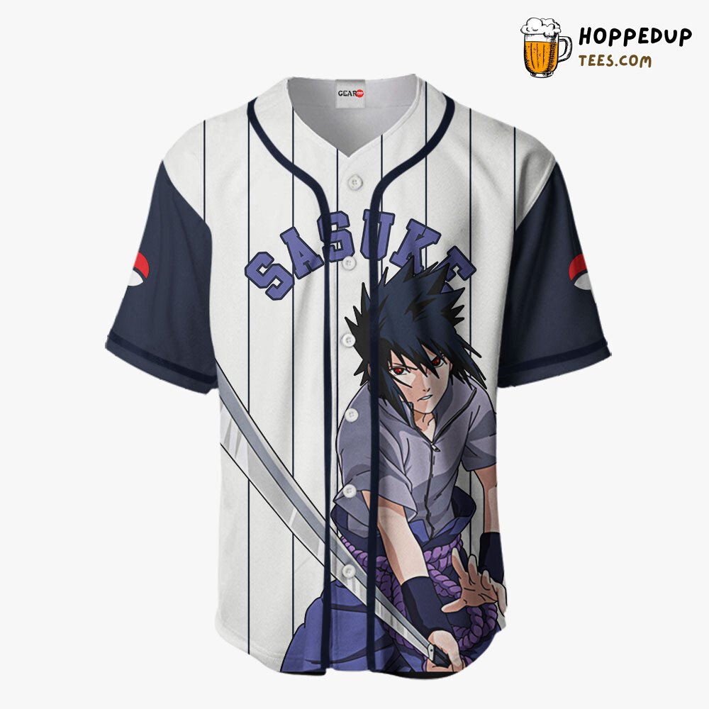 Sasuke Uchiha Distinctive Collection Design Baseball Jersey Unique Edition