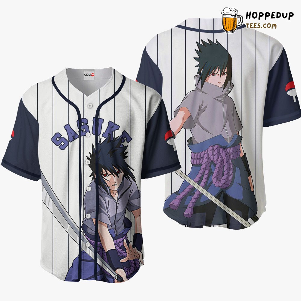 Sasuke Uchiha Distinctive Collection Design Baseball Jersey Unique Edition