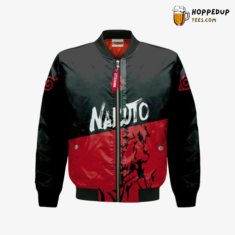 Sasuke Uchiha Naruto Clan Custom Bomber Jacket Anime Cosplay Apparel