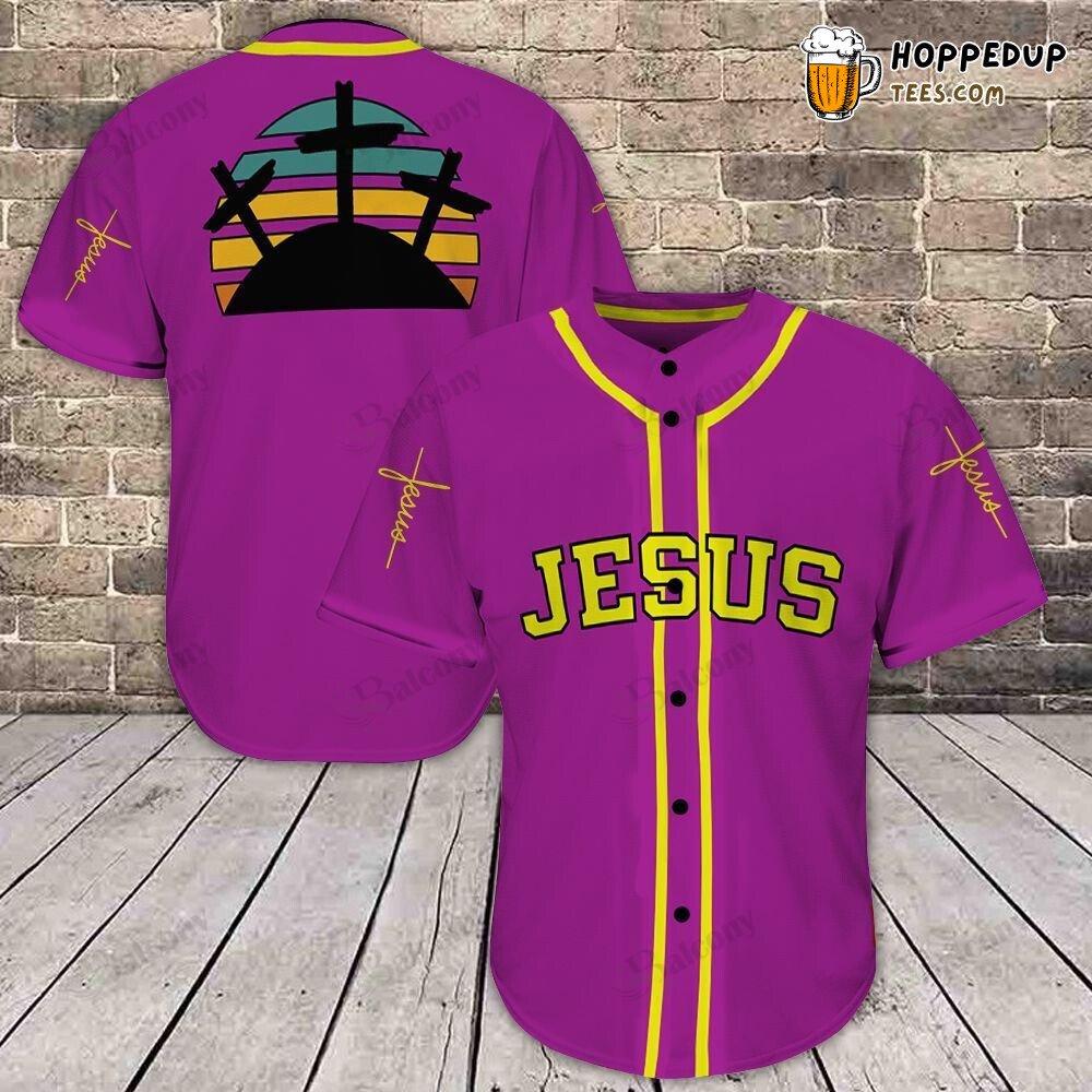 Savior Jesus Christ Emblem Baseball Jersey Religious Outfit