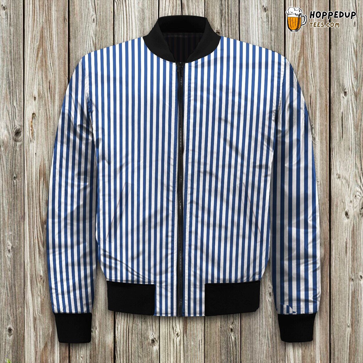 Sawyer Mill Blue Tic Stripe California Bomber Jacket