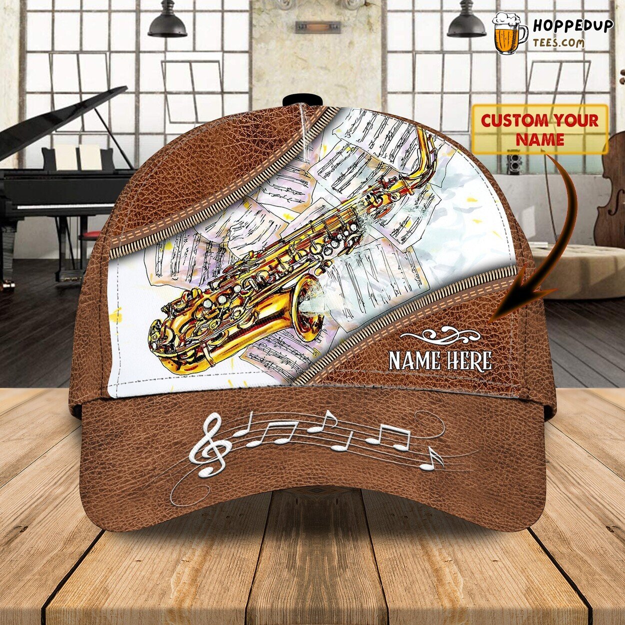 Saxophone Lovers 3D Classic Cap Personalized Name Unique Series Edition