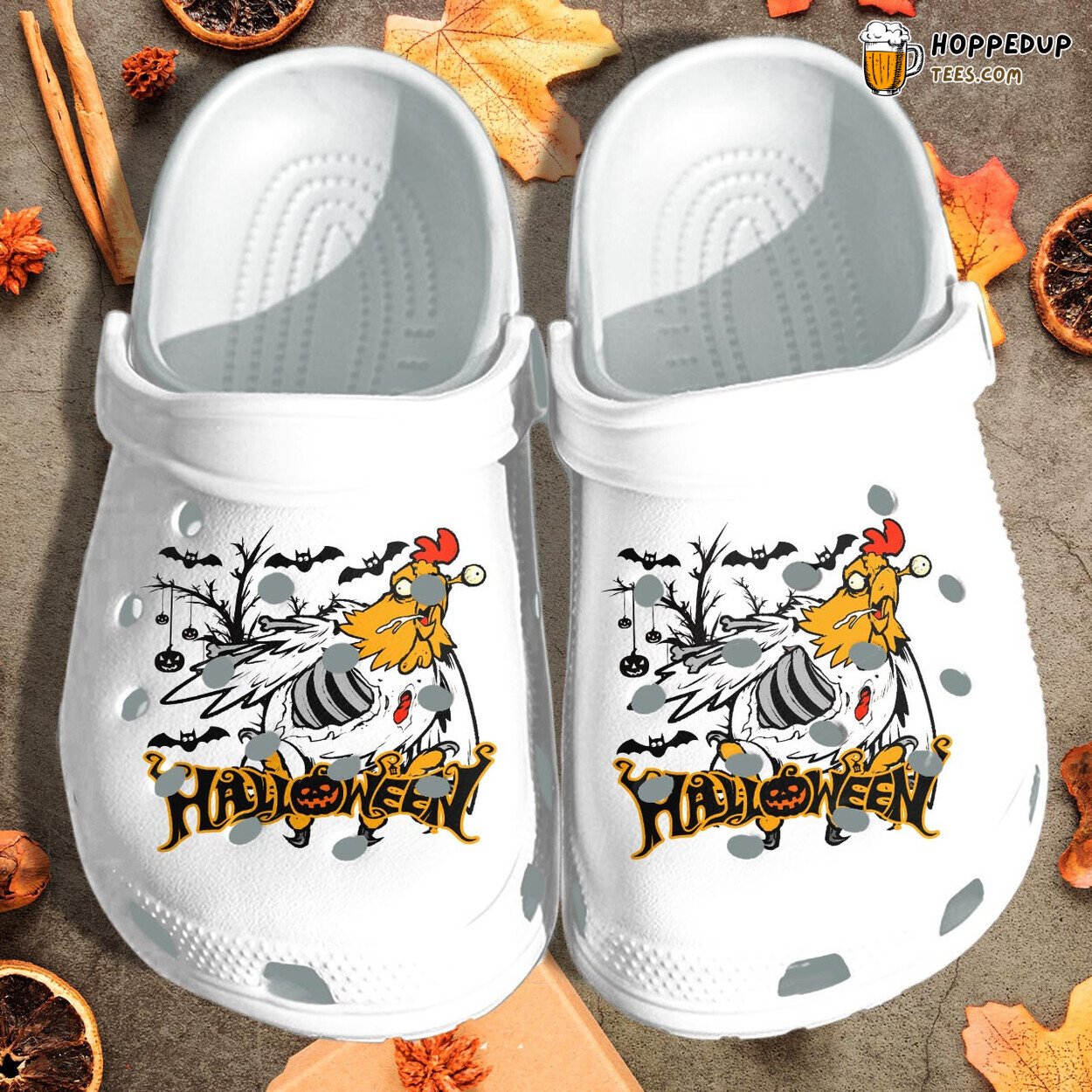 Scary Chicken Halloween Night Custom Shoes Birthday Gift for Children Comfy