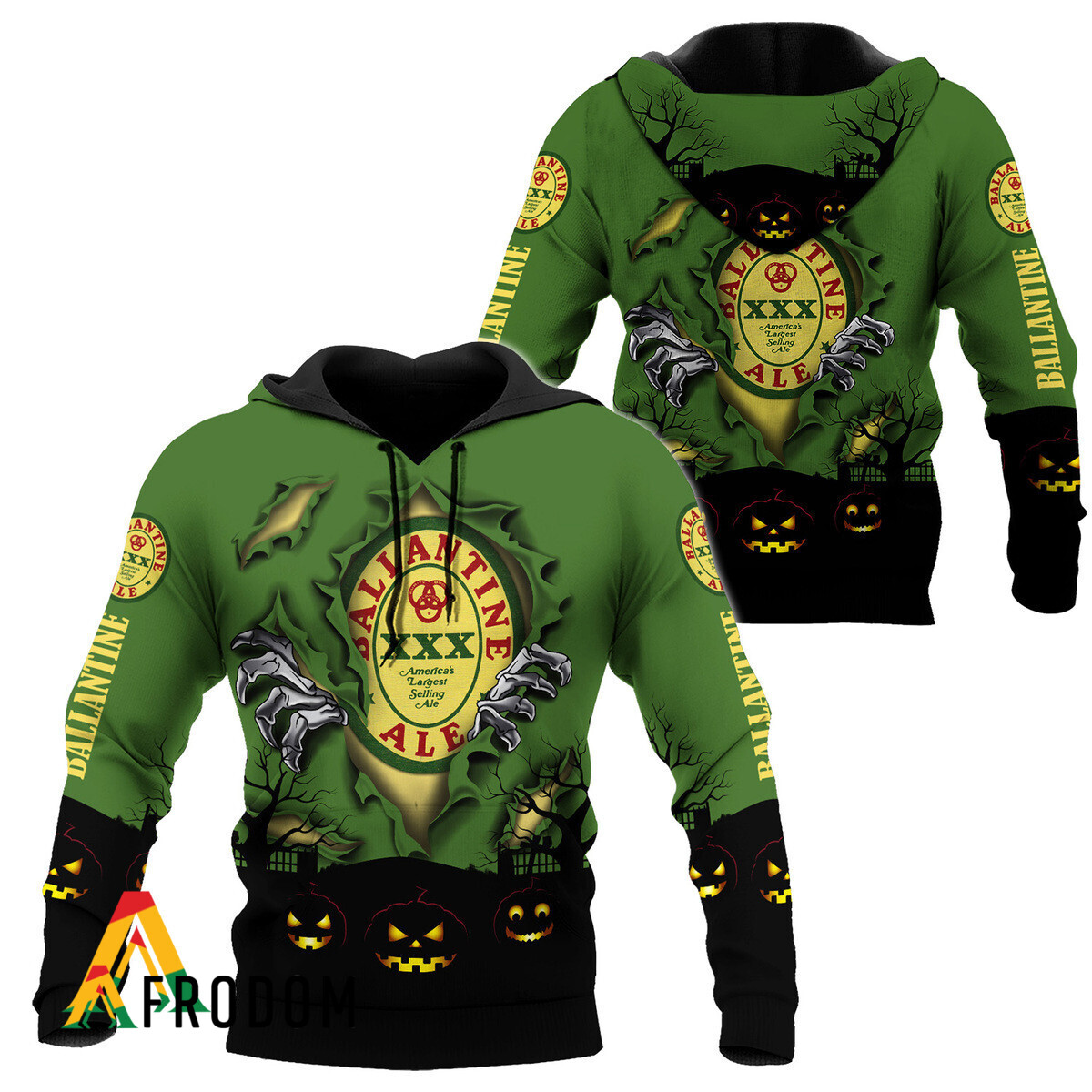 Scary Night Halloween Ballantine’S Whisky Hoodie HU