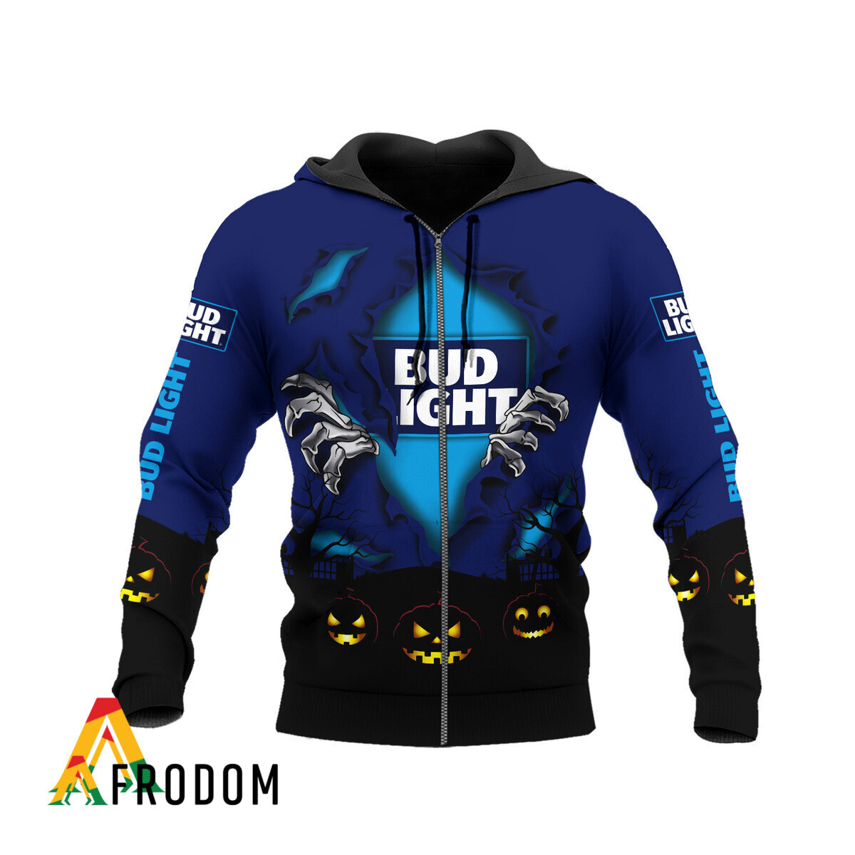 Scary Night Halloween Bud Light Hoodie HU